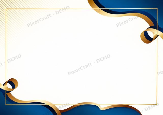 Navy & Gold Wave