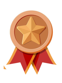 Example ribbon badge