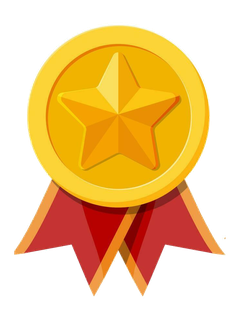 Example ribbon badge