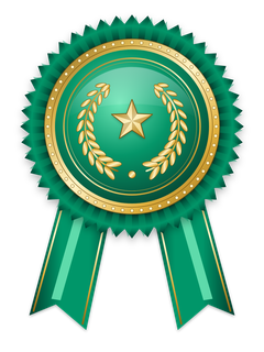 Example ribbon badge