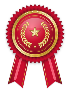 Example ribbon badge