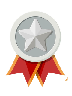 Example ribbon badge